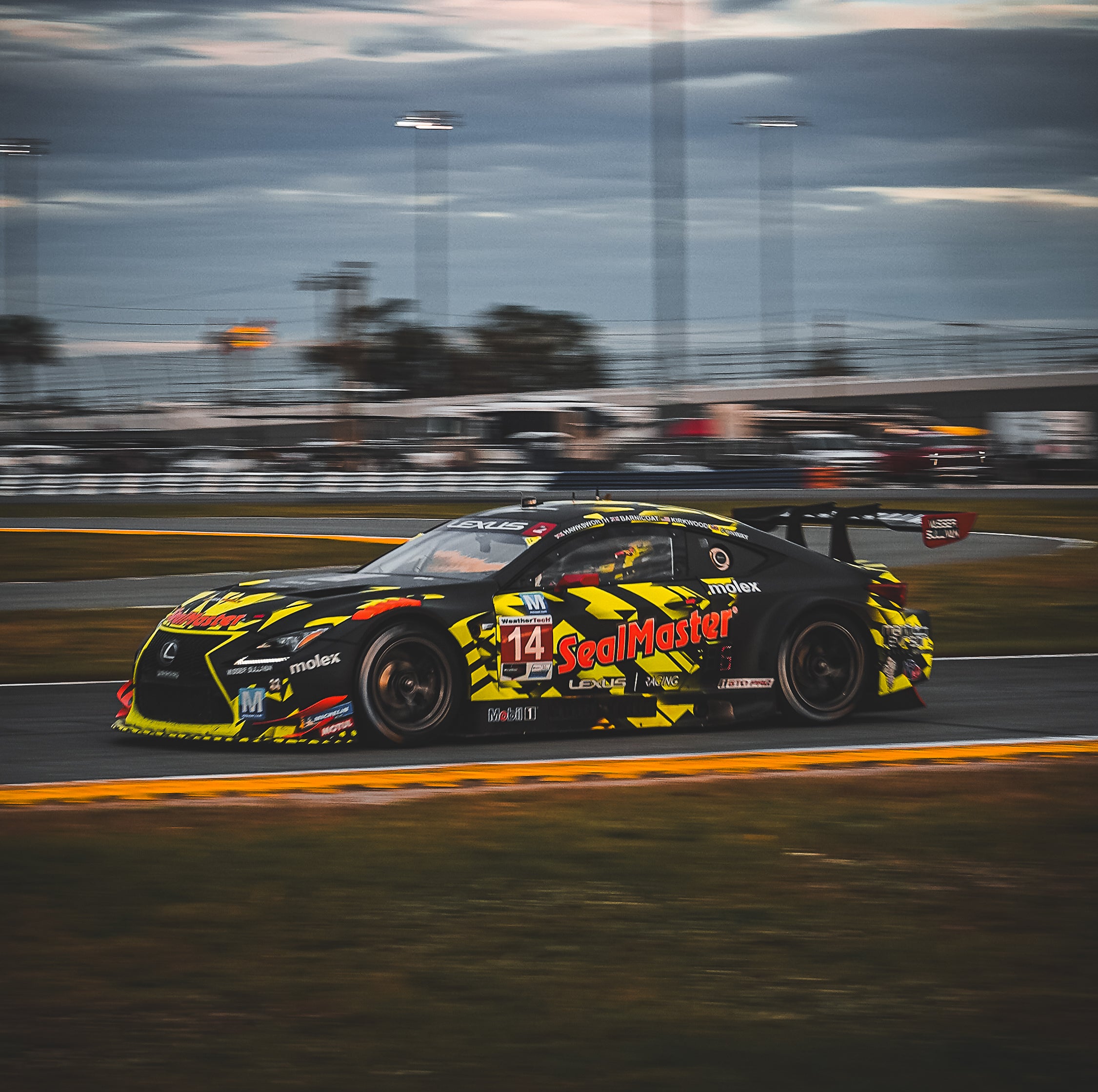 Lexus Race Car in Motion - Dynamic Panning Photography Print